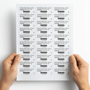 Envelope Labels with Sterilizer Details