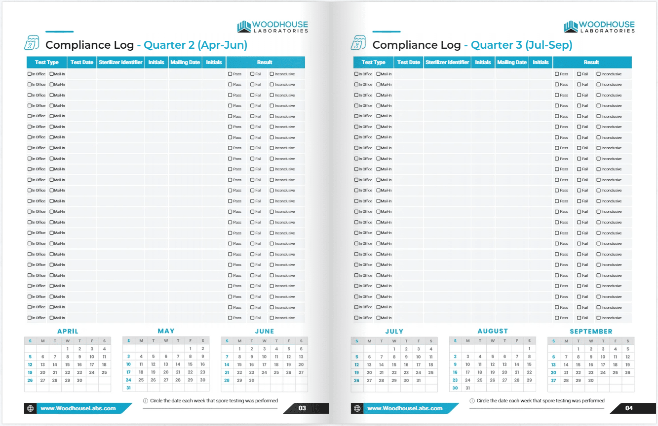2026 Spore Testing Compliance Log - Image 3